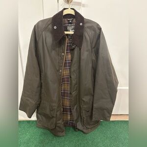 Barbour Olive Green Waxed Jacket
